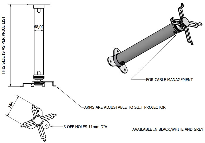 Interfit projector mount specifications