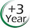 3 Year Warranty