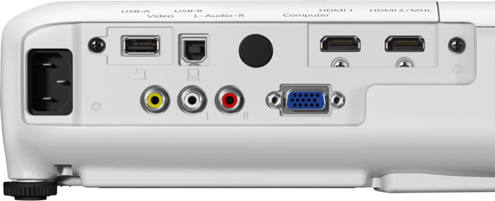 EB-U32 Projector Rear Connections