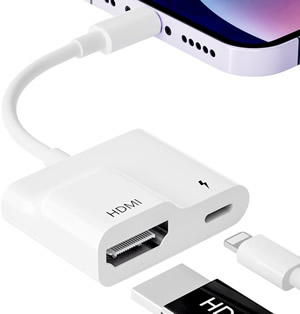 Apple iPhone HDMI connection projector