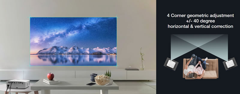 uhd55 keystone correction