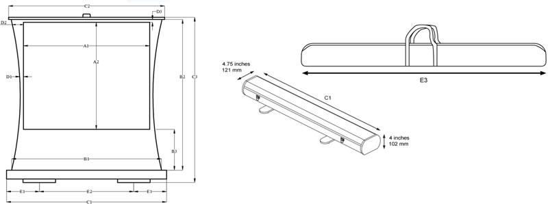 Elite pull up tensioned screen