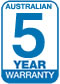 Australian 5 Year Warranty