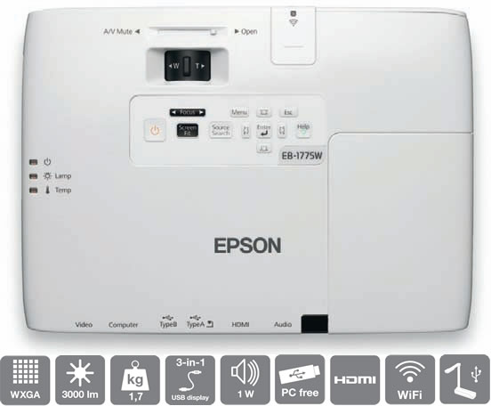 Epson EB-1775W Projector at Just Projectors!