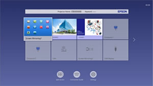 EB-L200SW New Home Screen