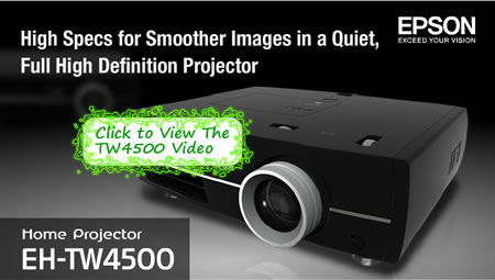 Epson EH-TW4500 Projector at Just Projectors!