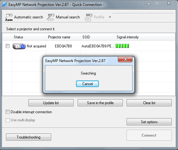 easymp network projection